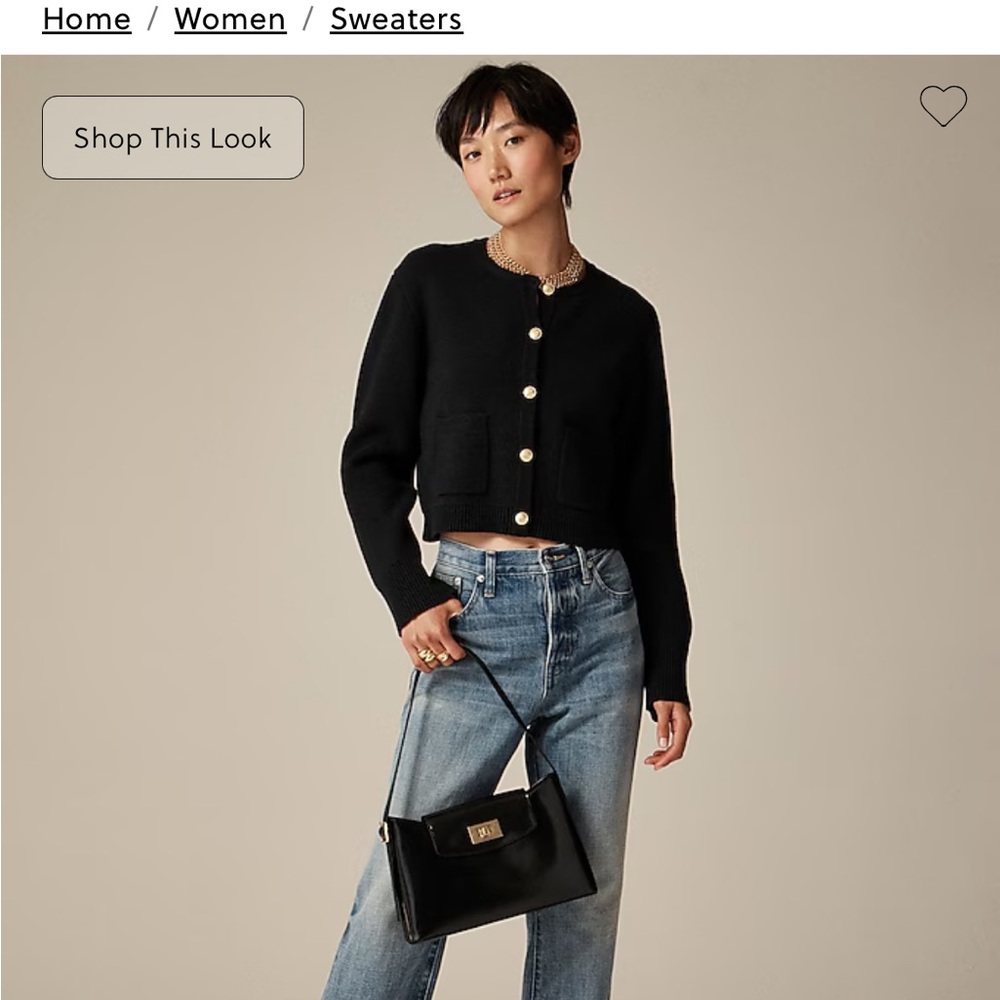 XS J Crew Emilie sweater jacket